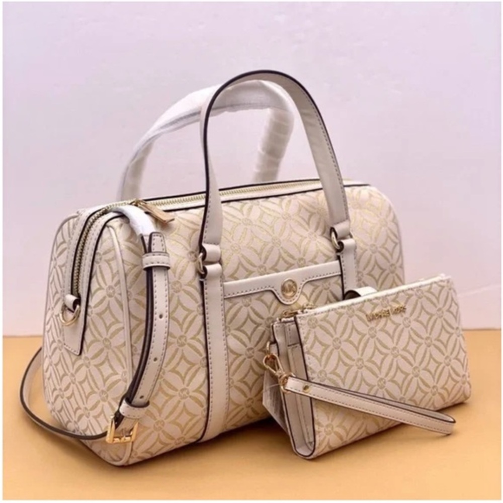 Michael Kors Duffle Satchel Crossbody and Wallet Set